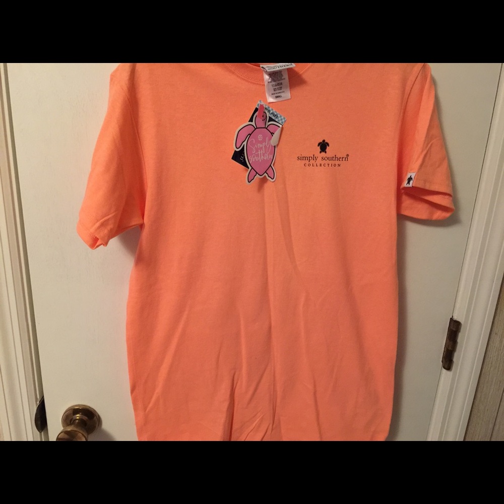 Simple Southern peach t-shirt